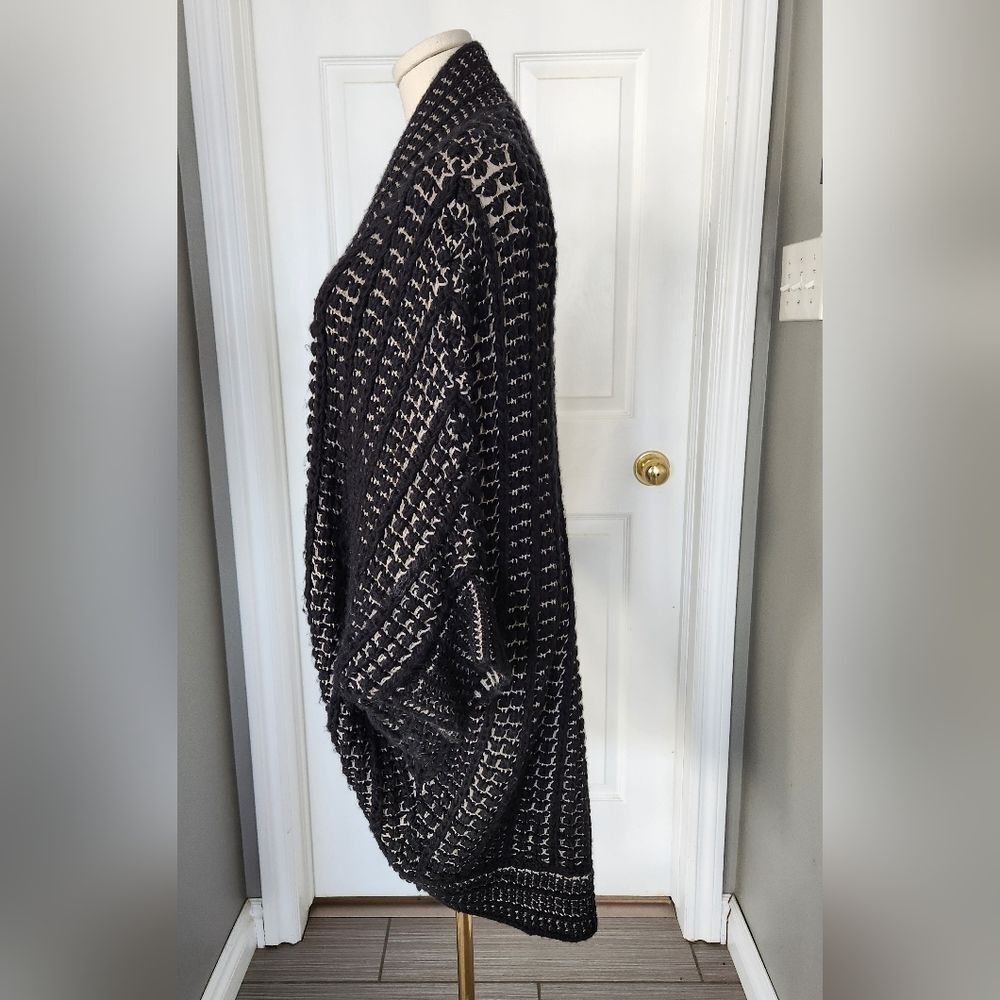 Zara Shawl Batwing knit wrap sweater - Size Medium - Picture 2 of 9